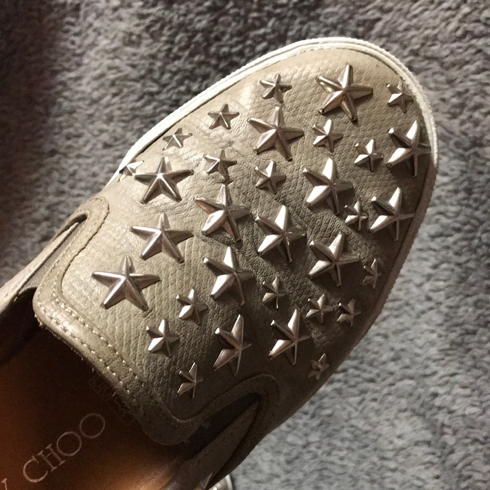 Jimmy Choo Slip on Sneaker  34.5 EUC Woman Fashion - Picture 7 of 7